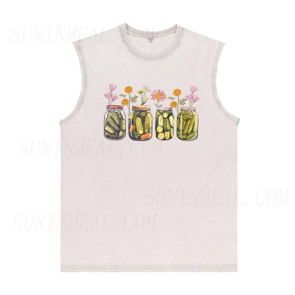 Vintage Canned Pickles Unisex Tank Top