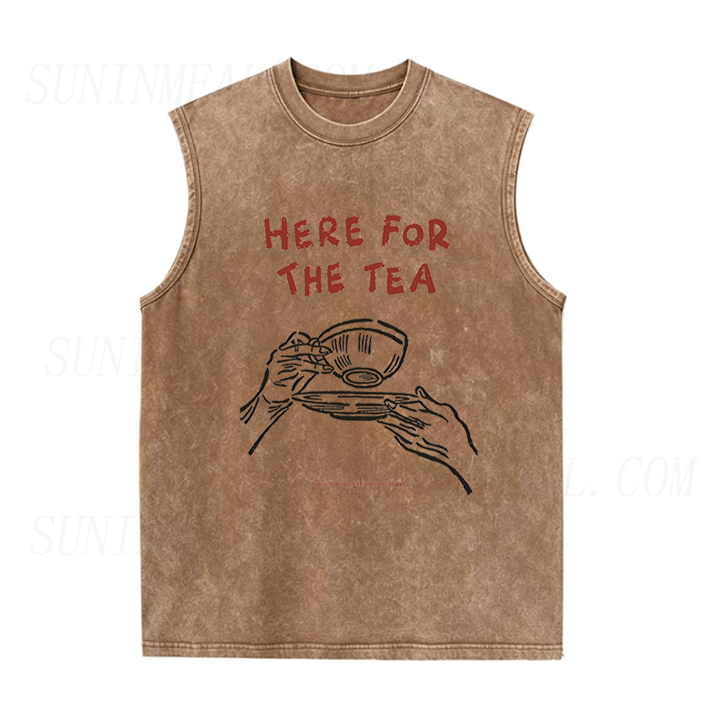Here for The Tea Unisex Tank Top