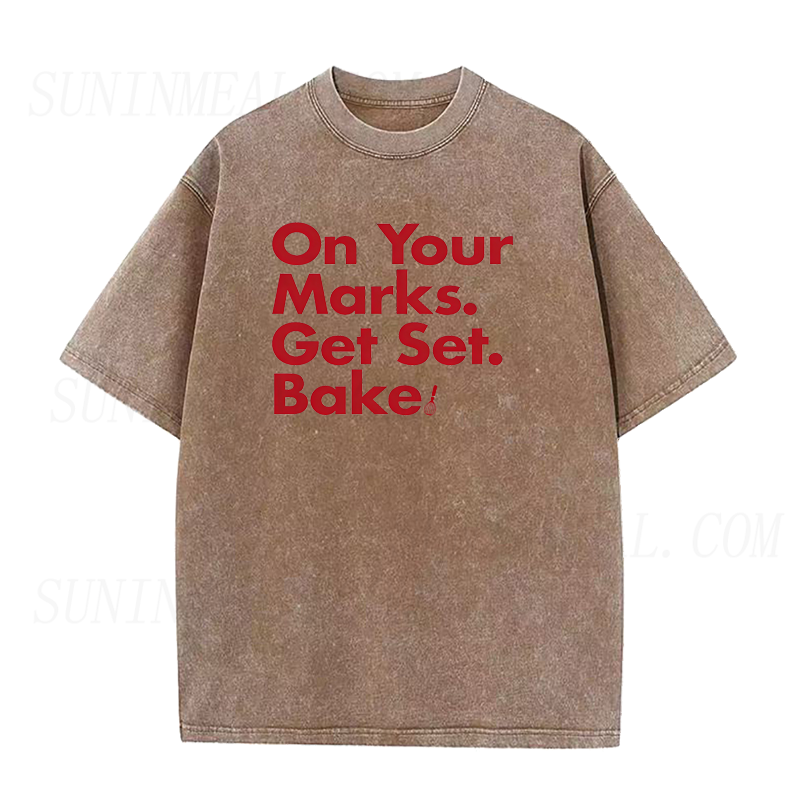 On Your Marks Get Set  Bake Unisex Tee