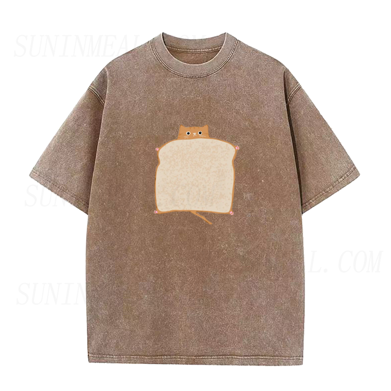 Funny Bread Cat Unisex Tee