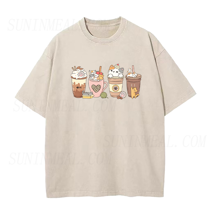 Cat Coffee Unisex Tee