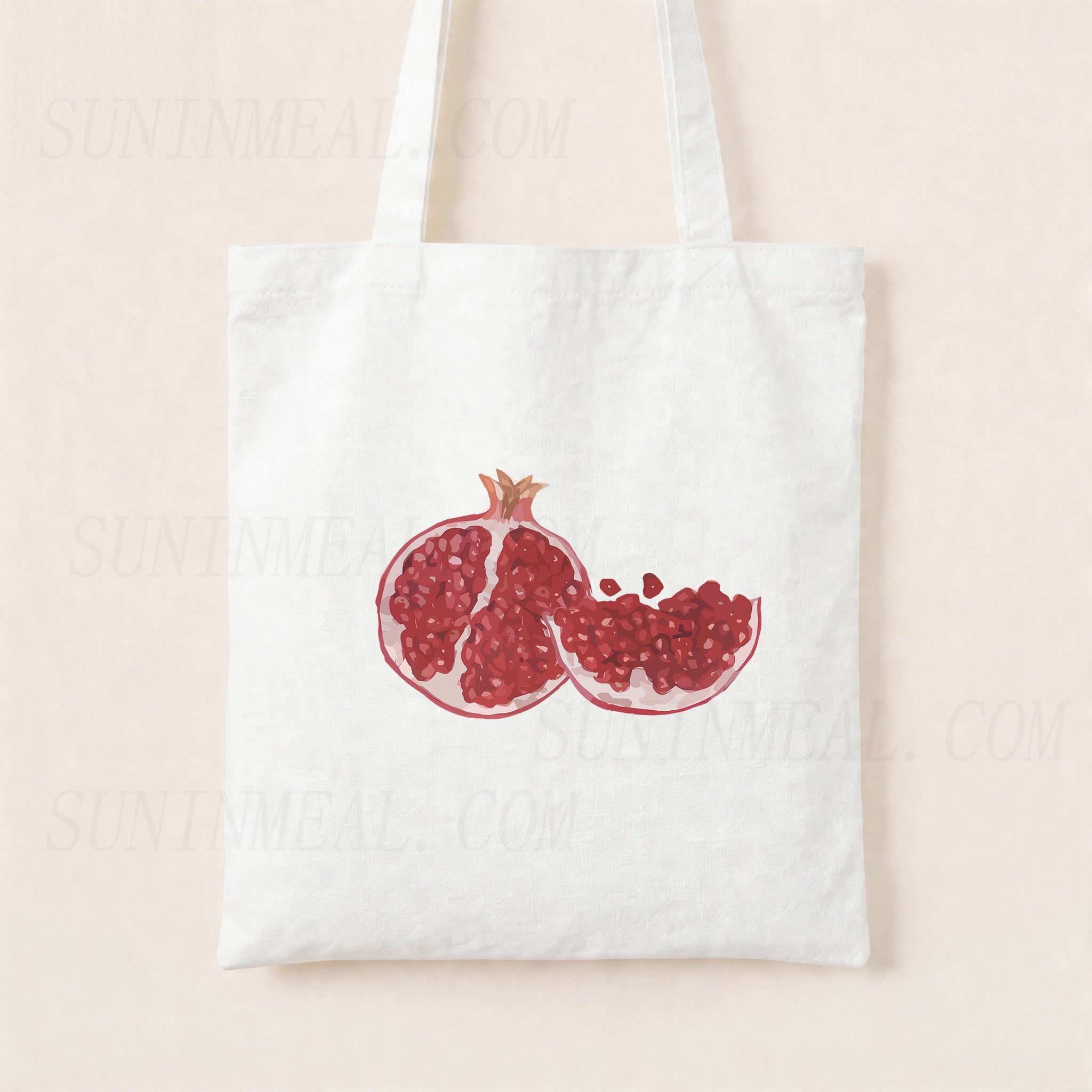 Pomegranate Canvas Tote Bag