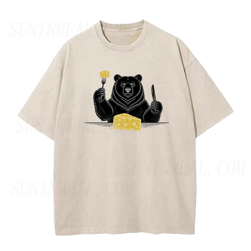 Bear Eating Cheese Tee