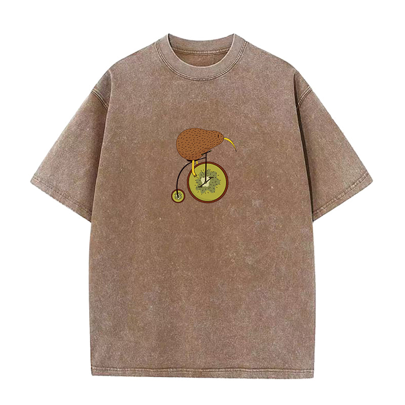 Kiwi On Bike Unisex Tee