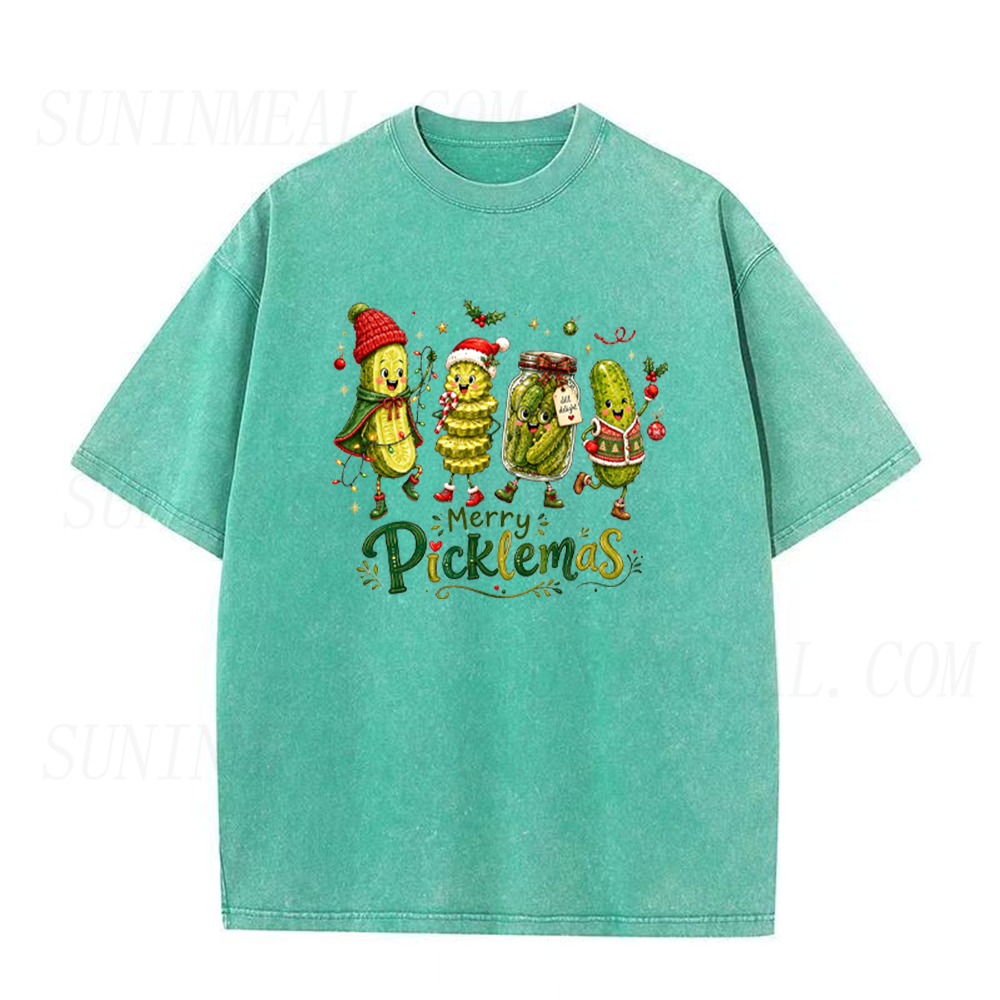 Merry Picklemas Christmas Pickle Unisex Tee