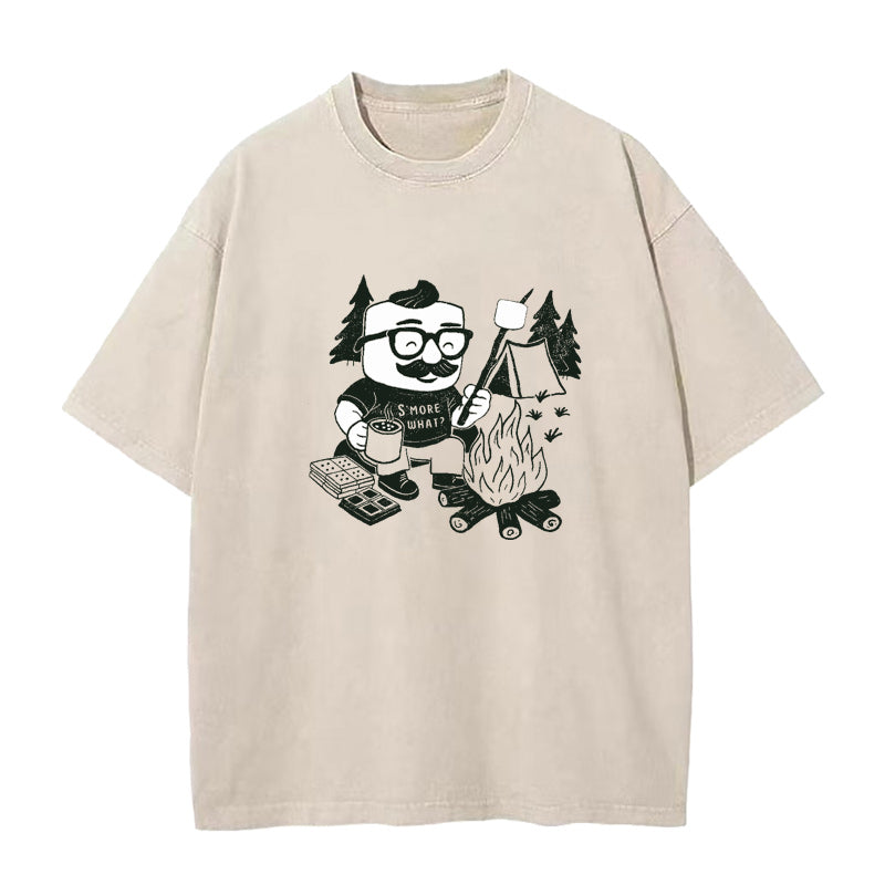CAMPING S'MORE Marshmallow Unisex Tee