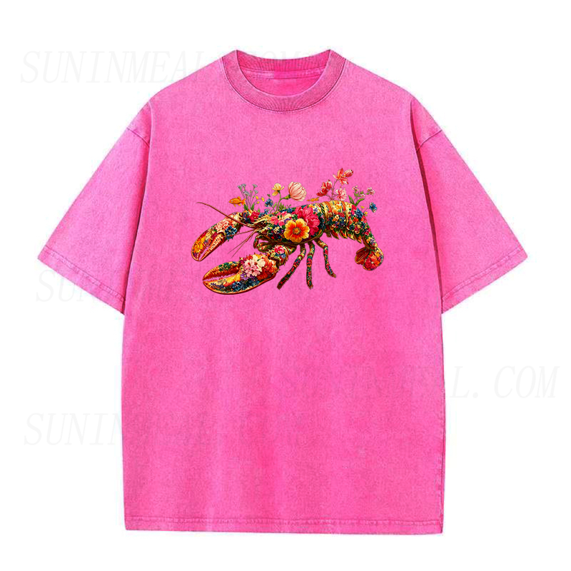 Floral Lobster Unisex Tee