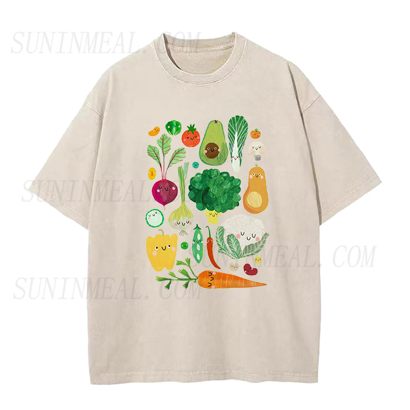 Happy Vegetables Unisex Tee