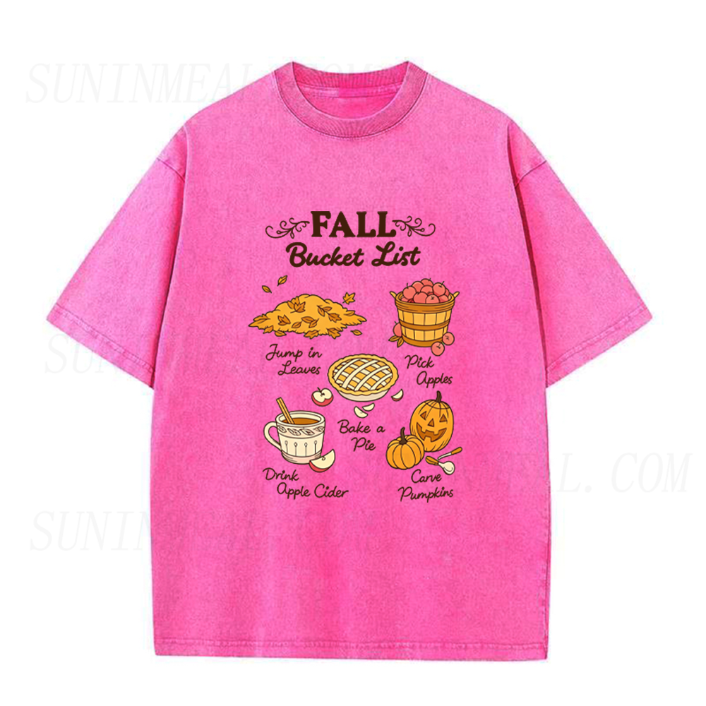 Fall Bucket List Unisex Tee