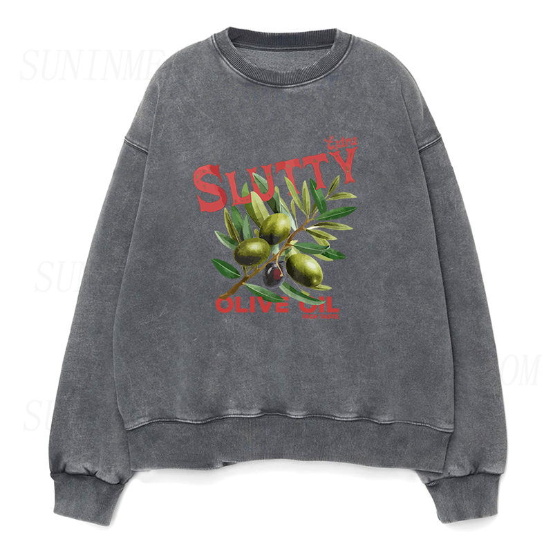 Extra Slutty Olive Oil Unisex Crewneck Sweatshirt
