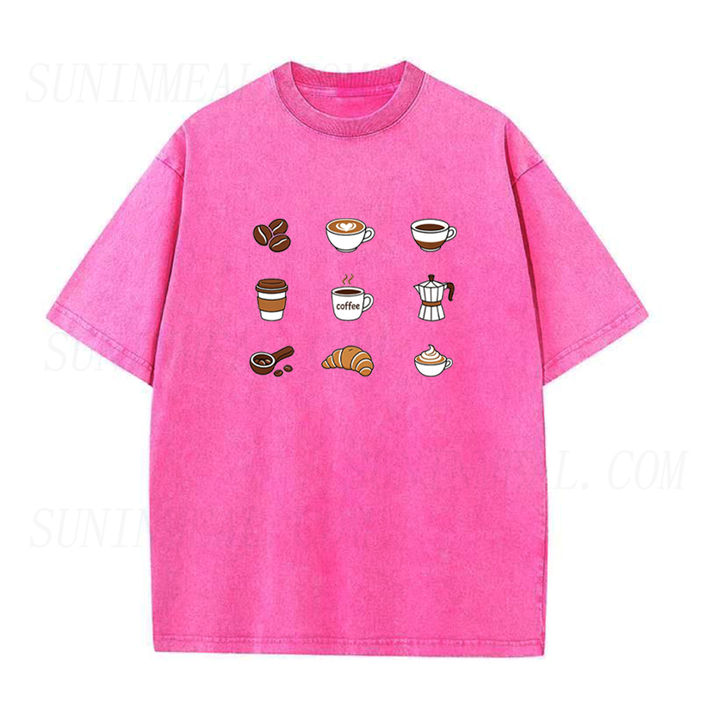 Latte Cappuccino Croissant Unisex Tee