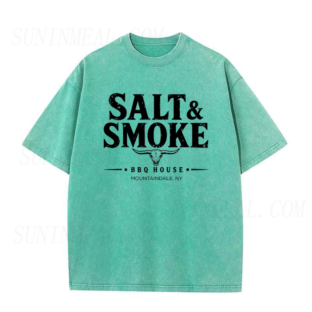 Salt & Smoke BBQ House Longhorn Skull Unisex Tee