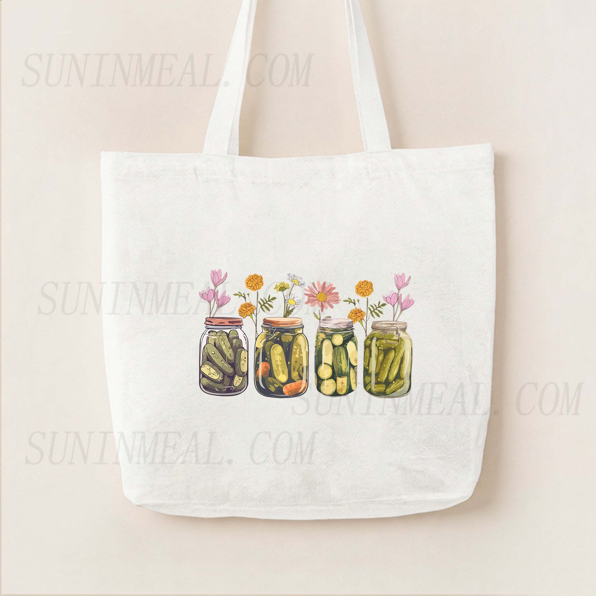 Vintage Canned Pickles Canvas Tote Bag