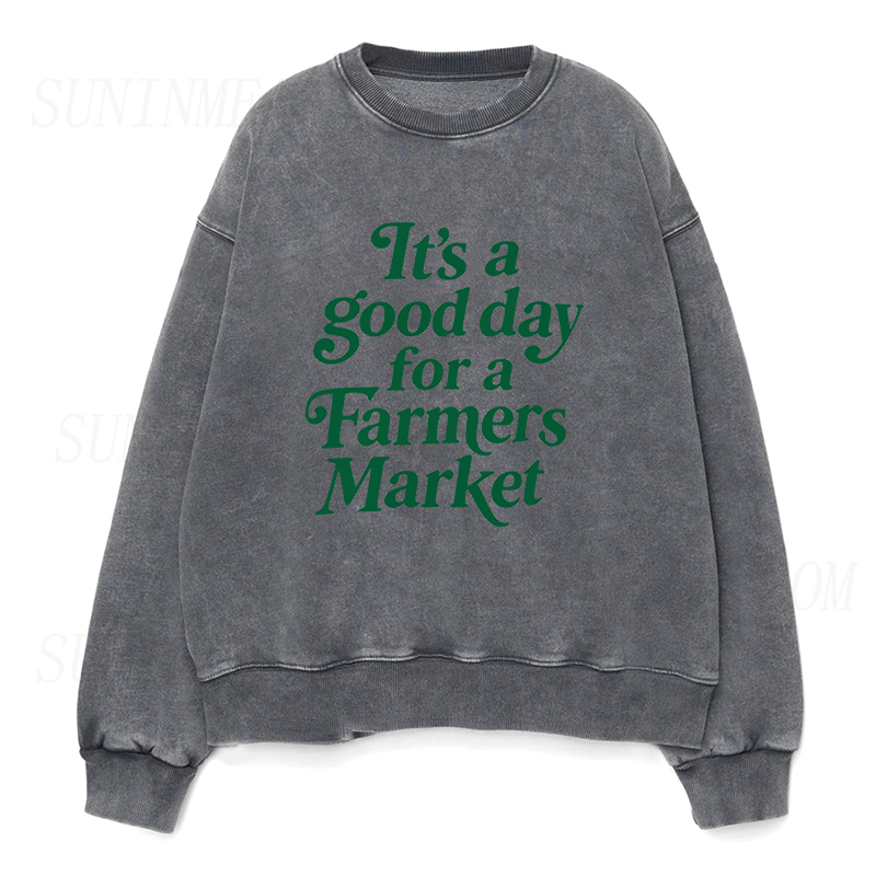 Good Day At The Farmers Market Unisex Crewneck Sweatshirt