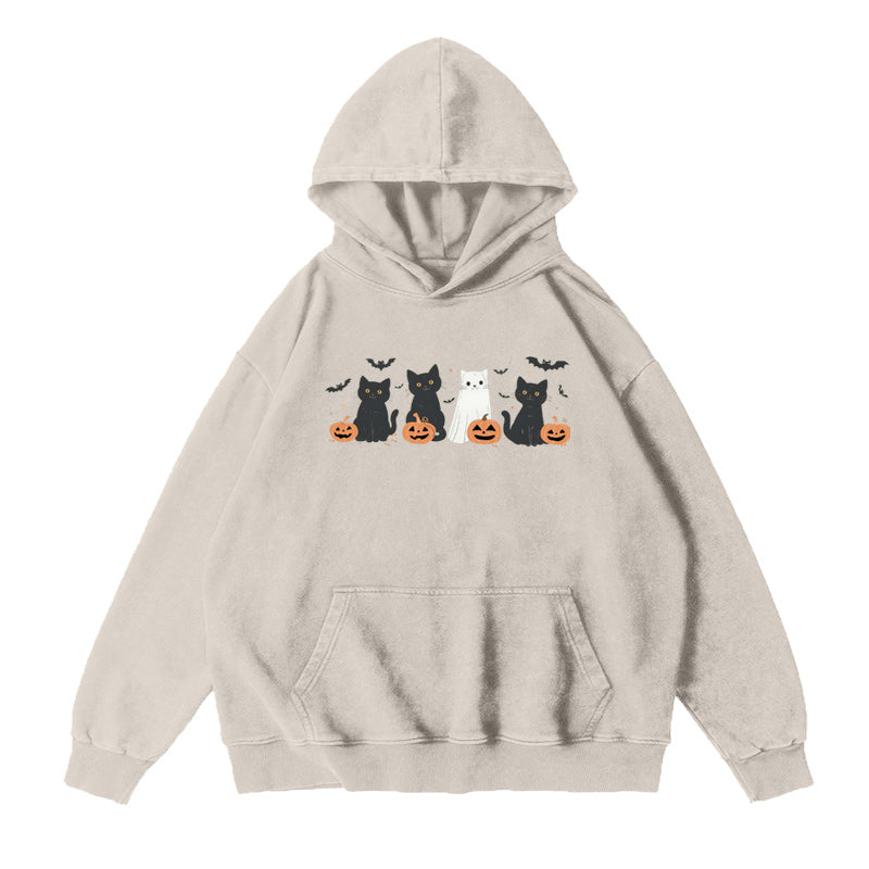 Halloween Ghost Cat Unisex Hoodie