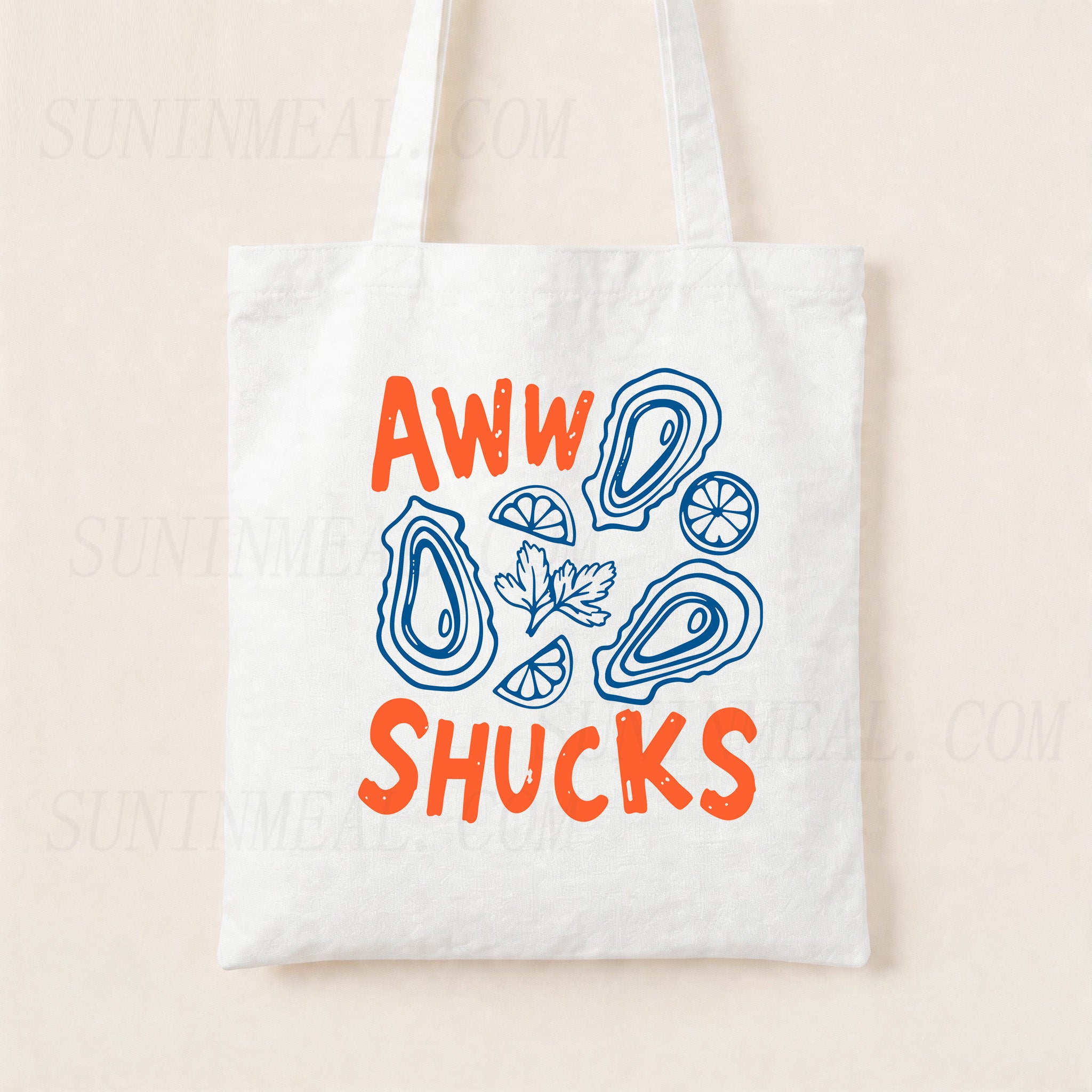Aww Shucks Oyster Canvas Tote Bag