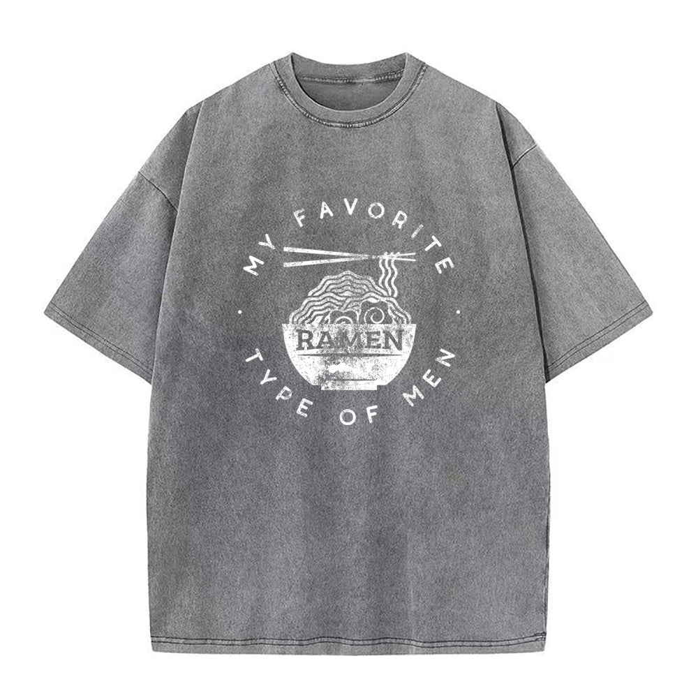 好きなタイプのメンズユニセックスTシャツ