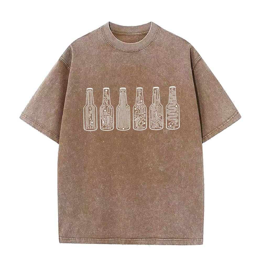 コンピューターオタクのためのクラフトビール ユニセックスTシャツ