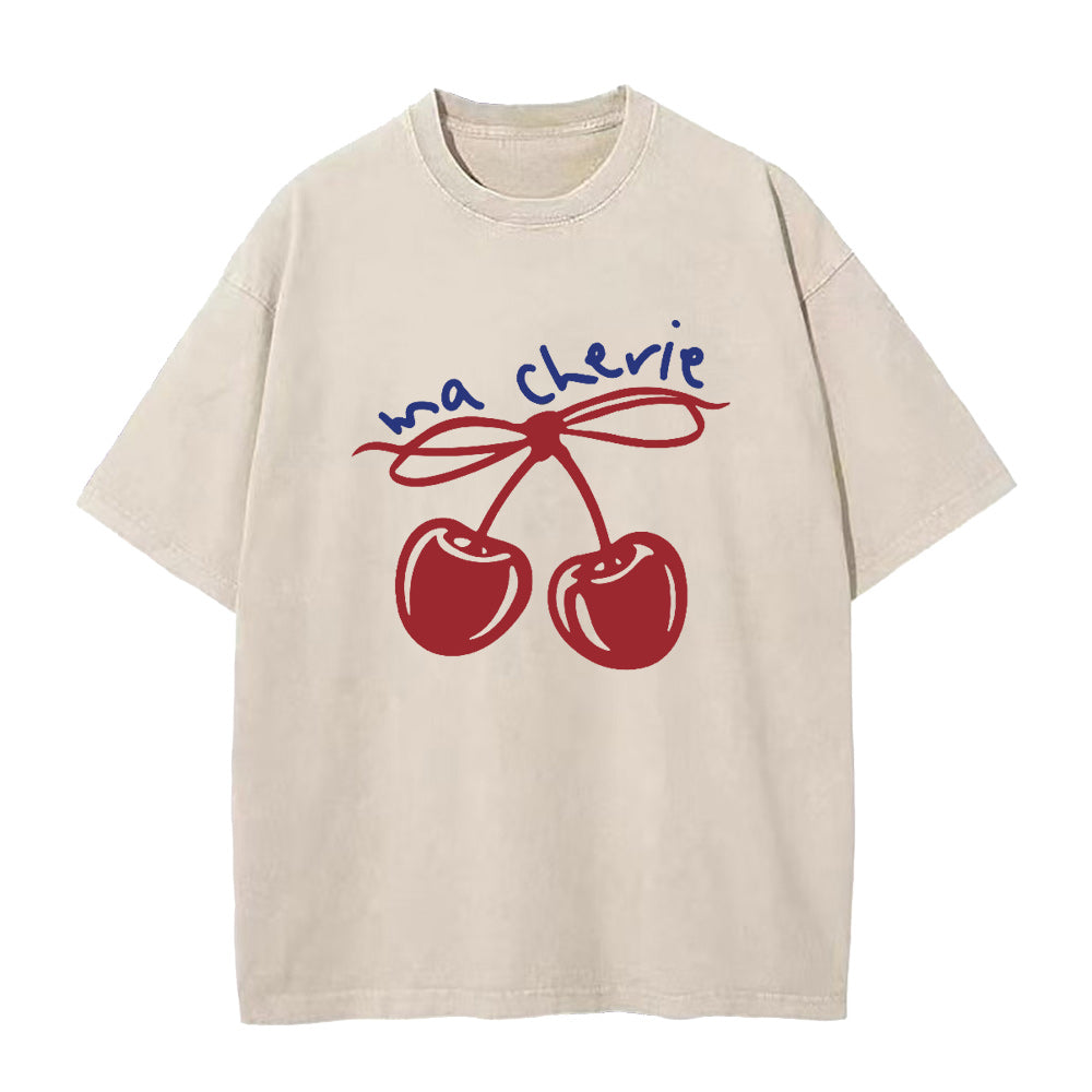 red bow cherry Unisex Tee