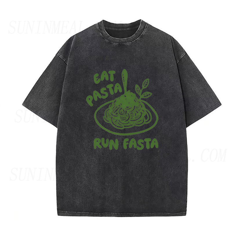 Eat Pasta Run Fasta Unisex Tee