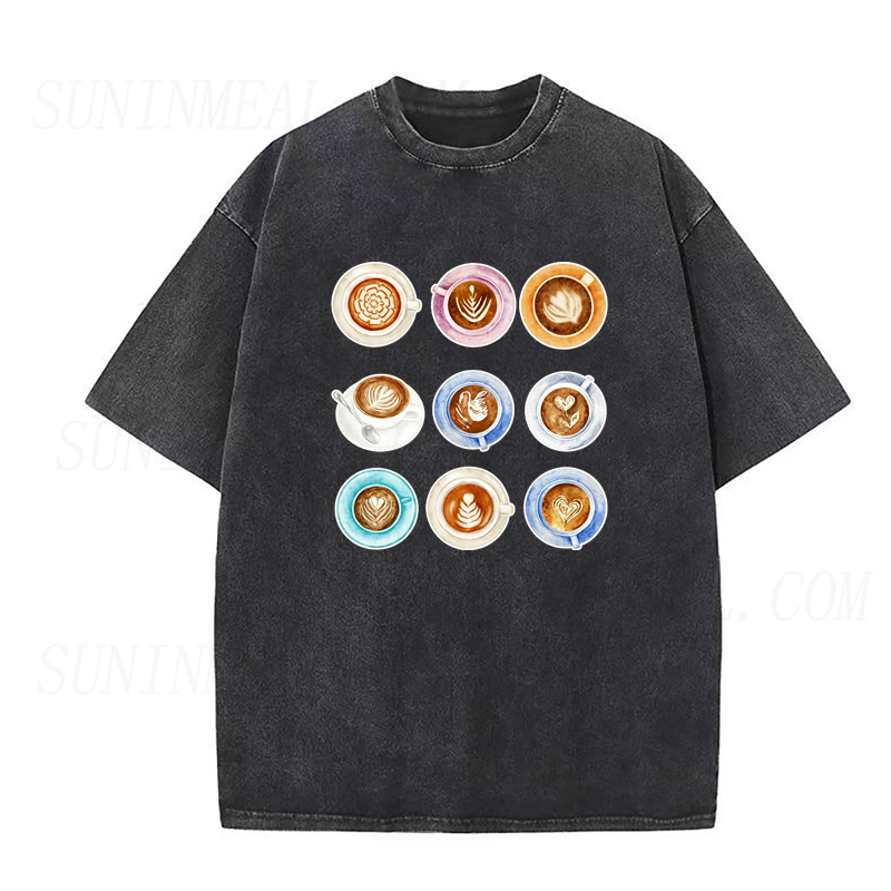 Coffee Latte Art Collection Unisex Tee