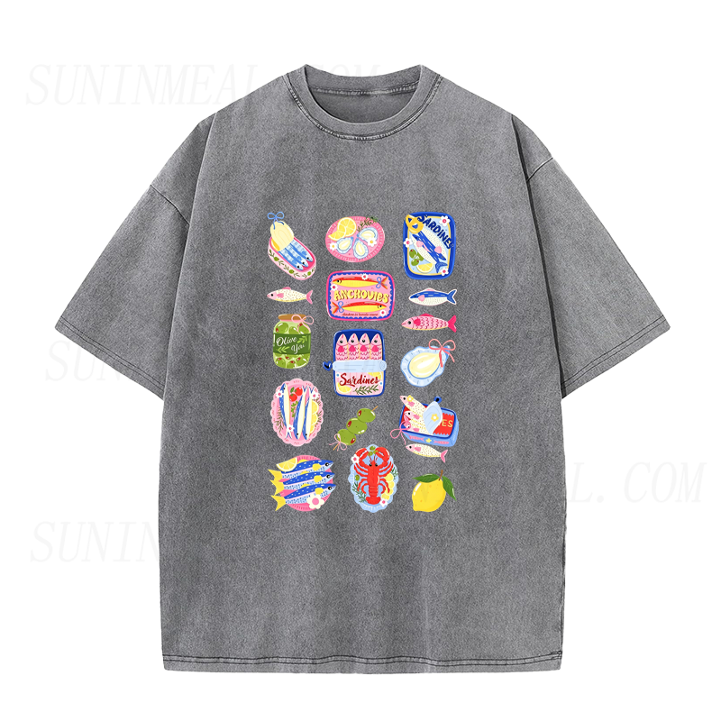 Vintage Sardine&Summer Vibes Unisex Tee