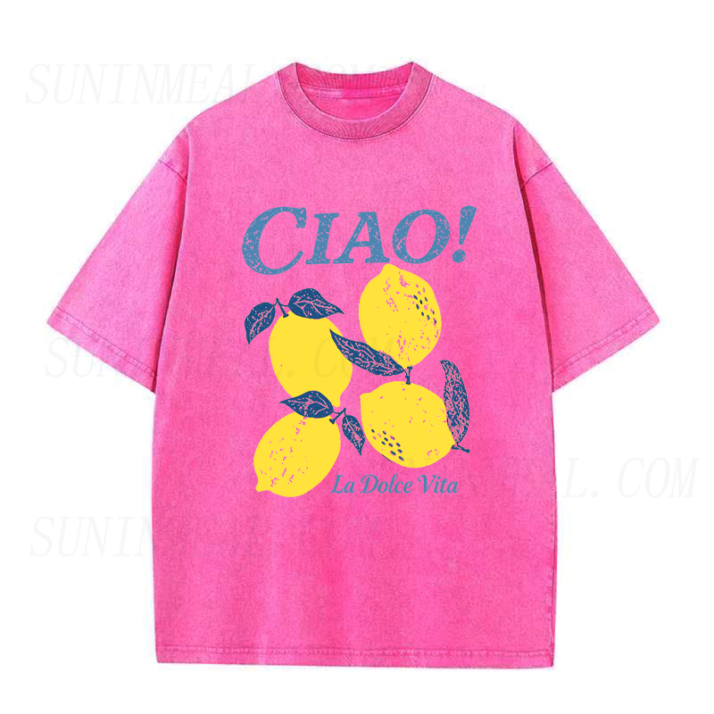 Ciao Italian Summer Lemon Unisex Tee
