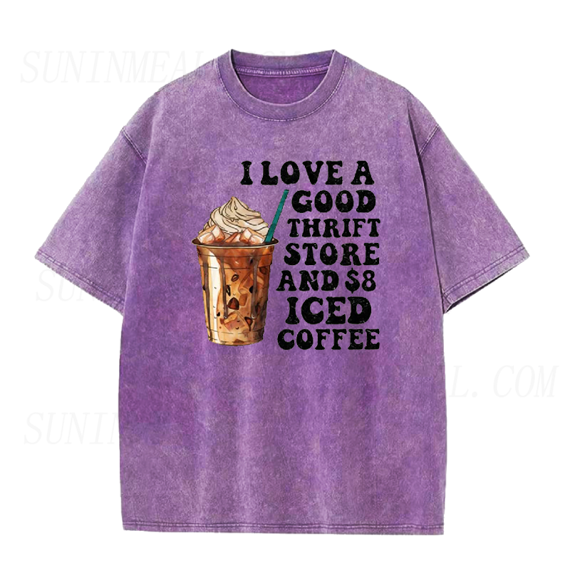 I Love a Good, Thrift Store, Iced Coffee Unisex Tee