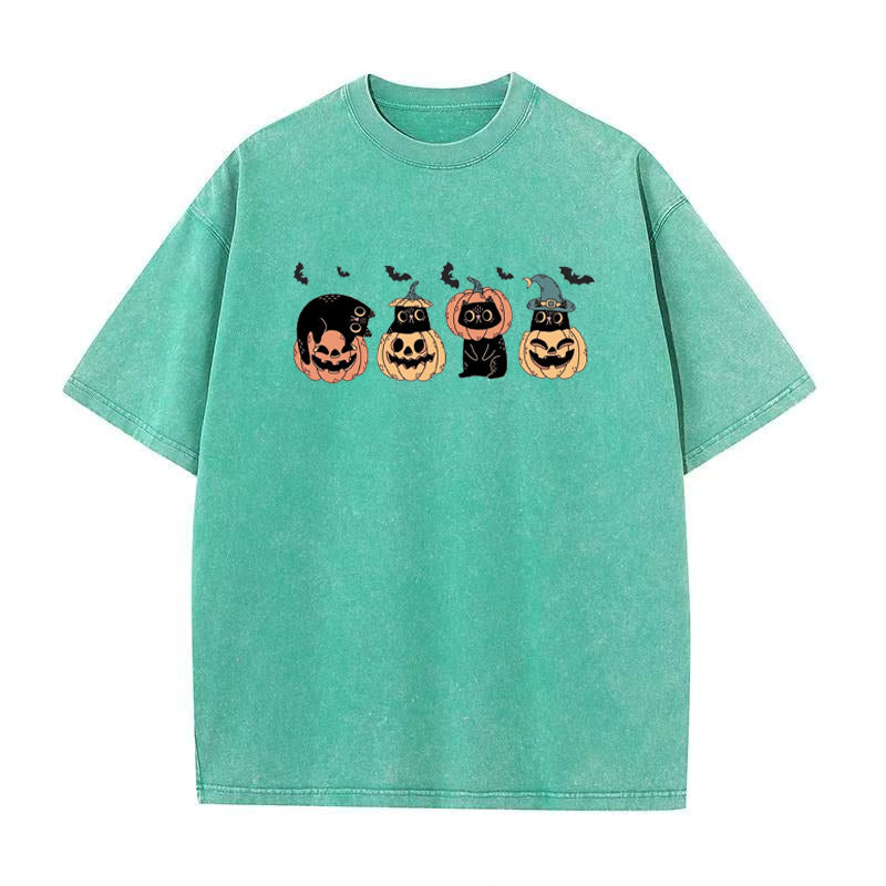 Cute Halloween Black Cats Unisex Tee