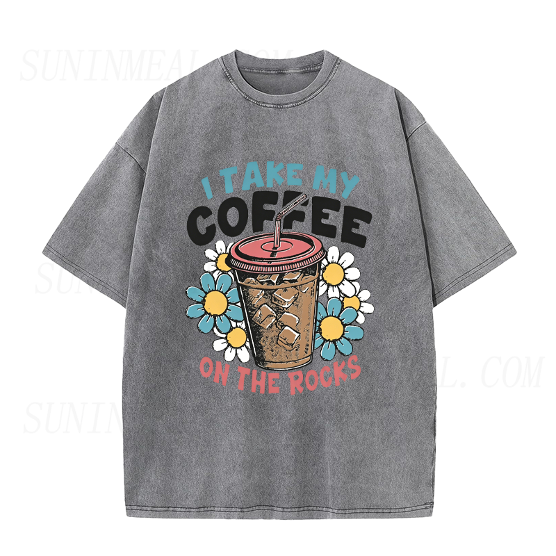 I Take My Coffee on The Rocks Unisex Tee