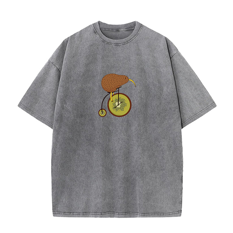 Kiwi On Bike Unisex Tee