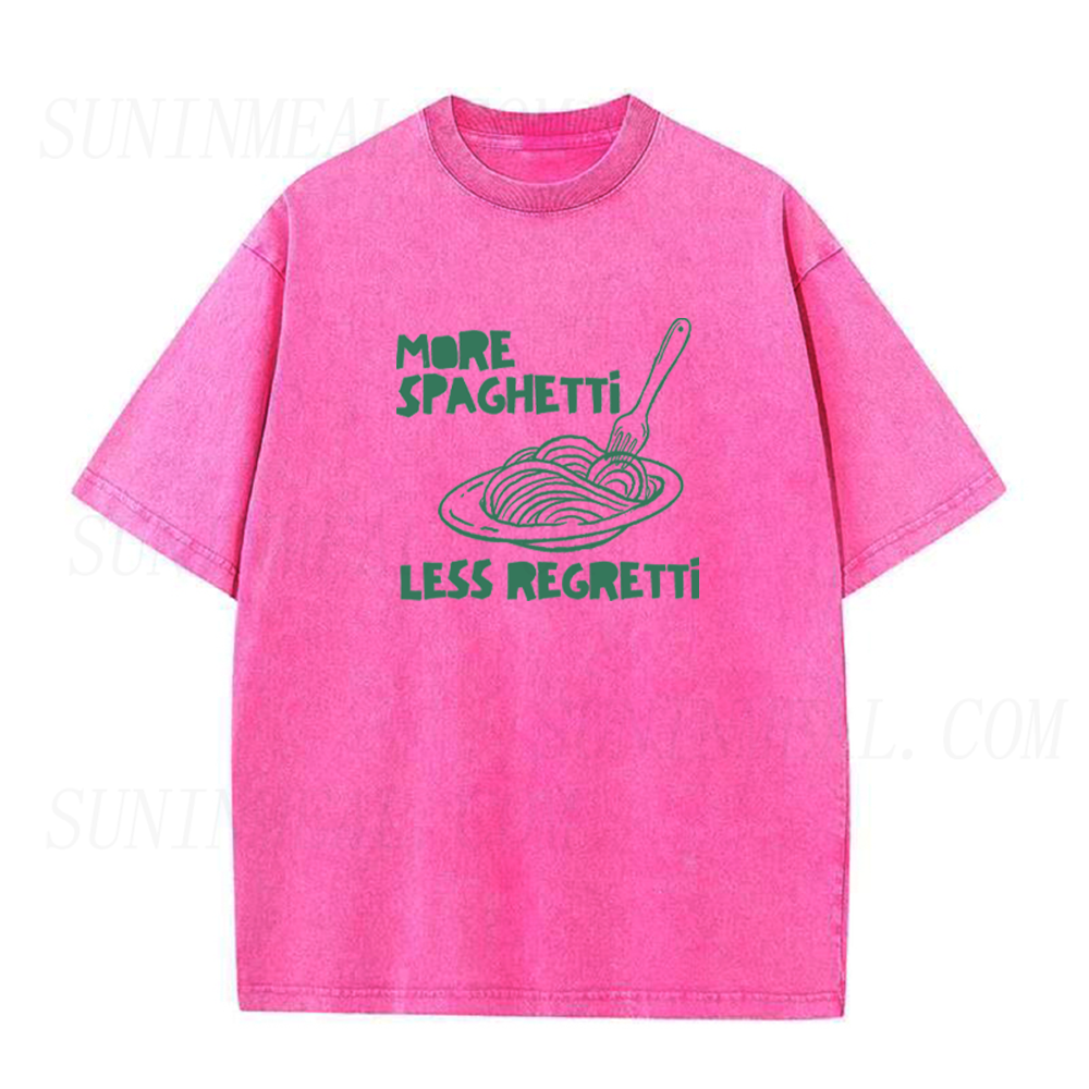 More Spaghetti Less Regretti Graphic Unisex Tee