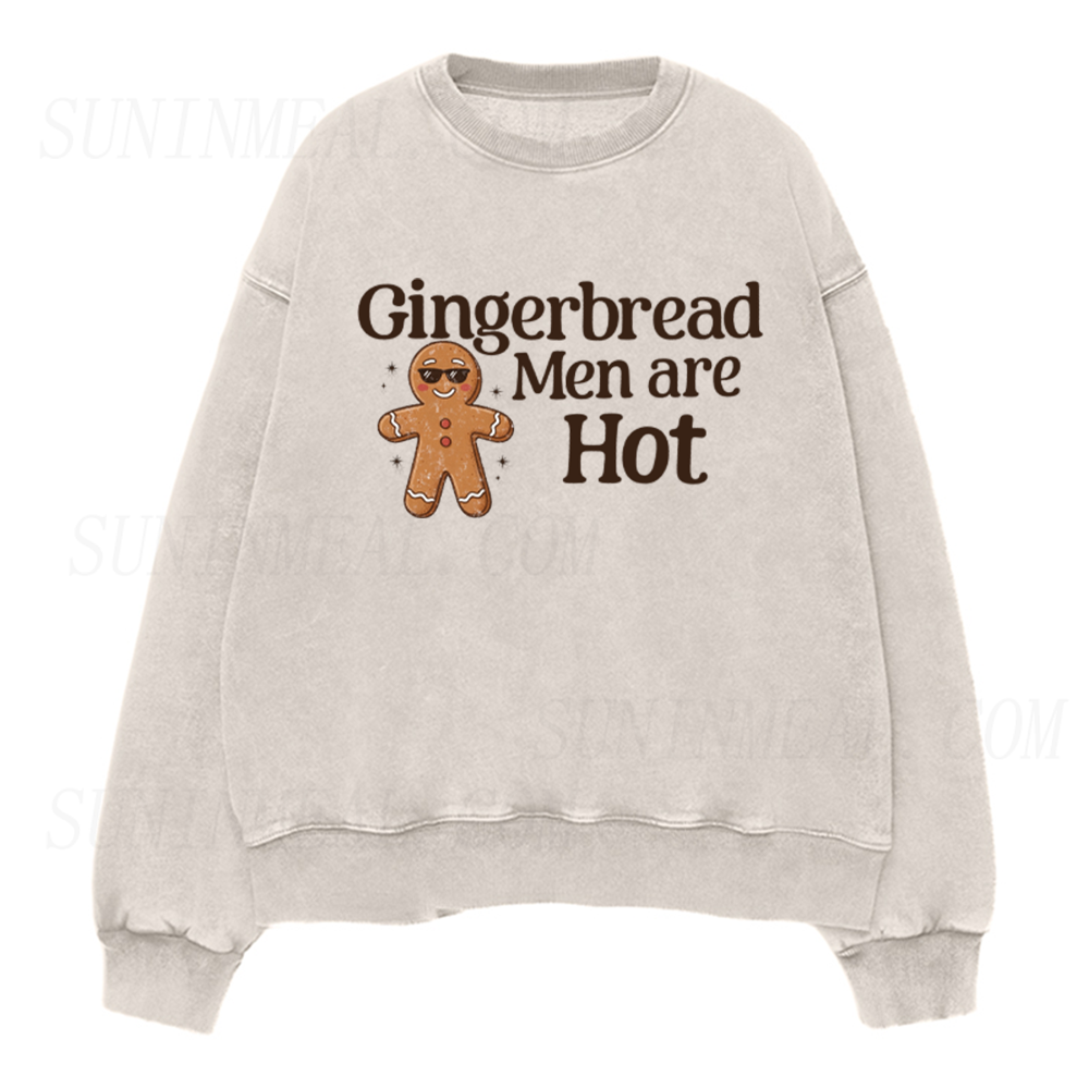 Gingerbread Men Are Hot Unisex Crewneck Sweatshirt