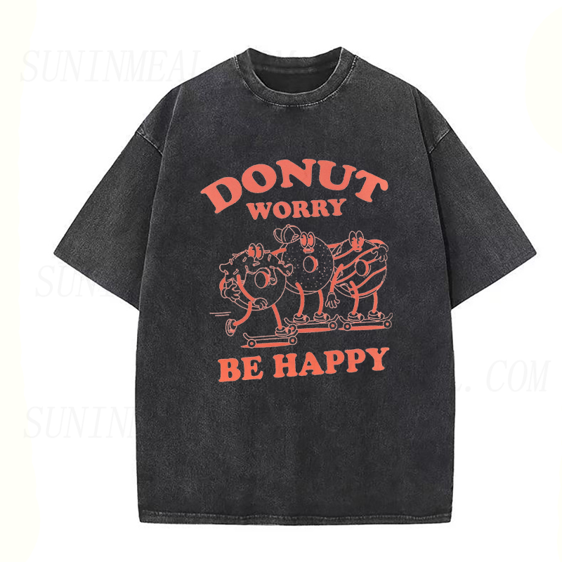 Donut Worry Be Happy Unisex Tee