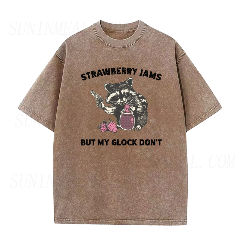 Vintage Strawberry Jams But My Glock Dont Tee