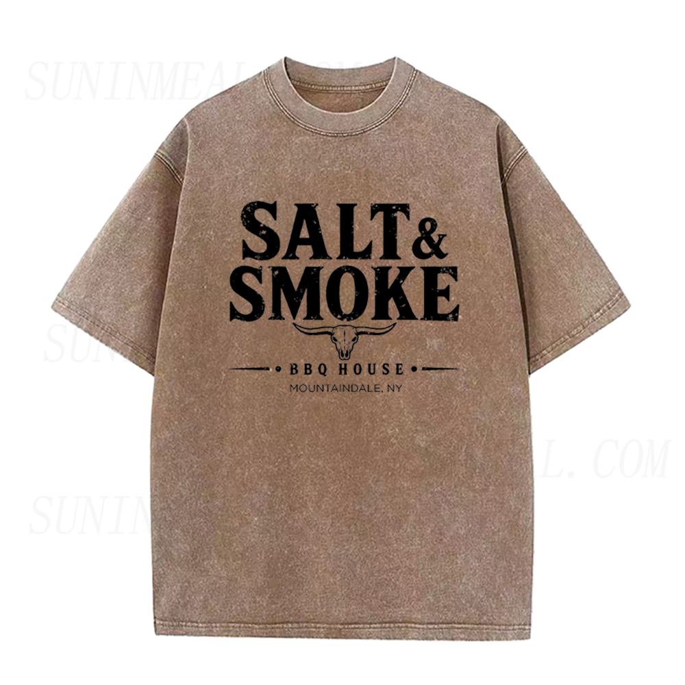Salt & Smoke BBQ House Longhorn Skull Unisex Tee