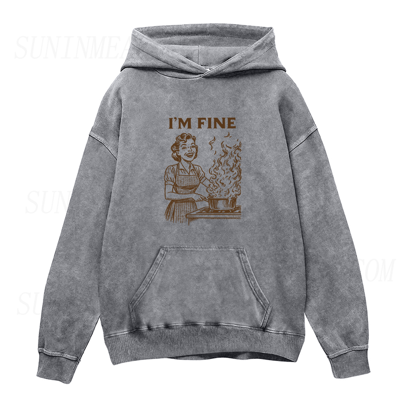 I'M FINE COOKING Unisex Hoodie