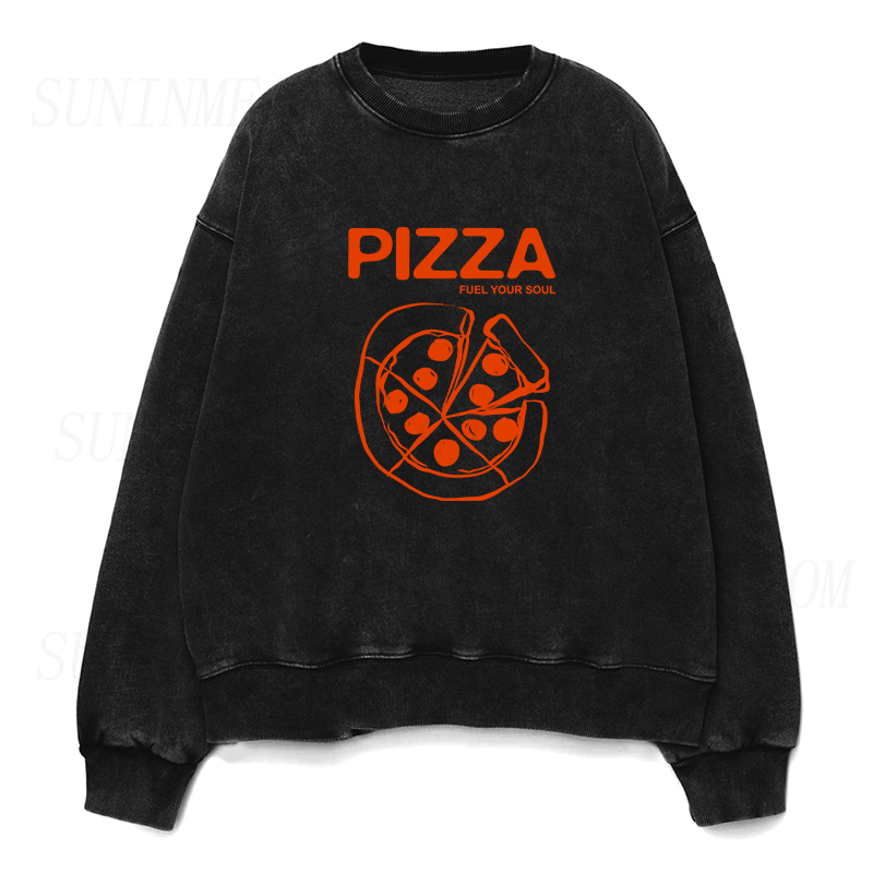 Pizza Fuel Your Soul Unisex Crewneck Sweatshirt