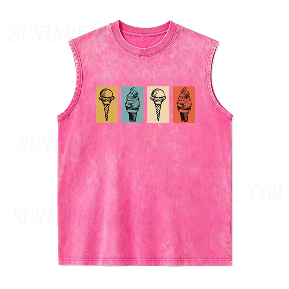 Retro Ice Cream Unisex Tank Top