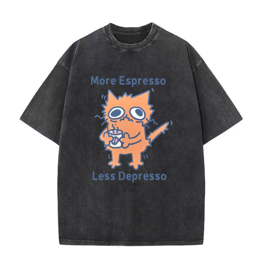 モア・エスプレッソ・レス・デプレッソ ユニセックスTシャツ