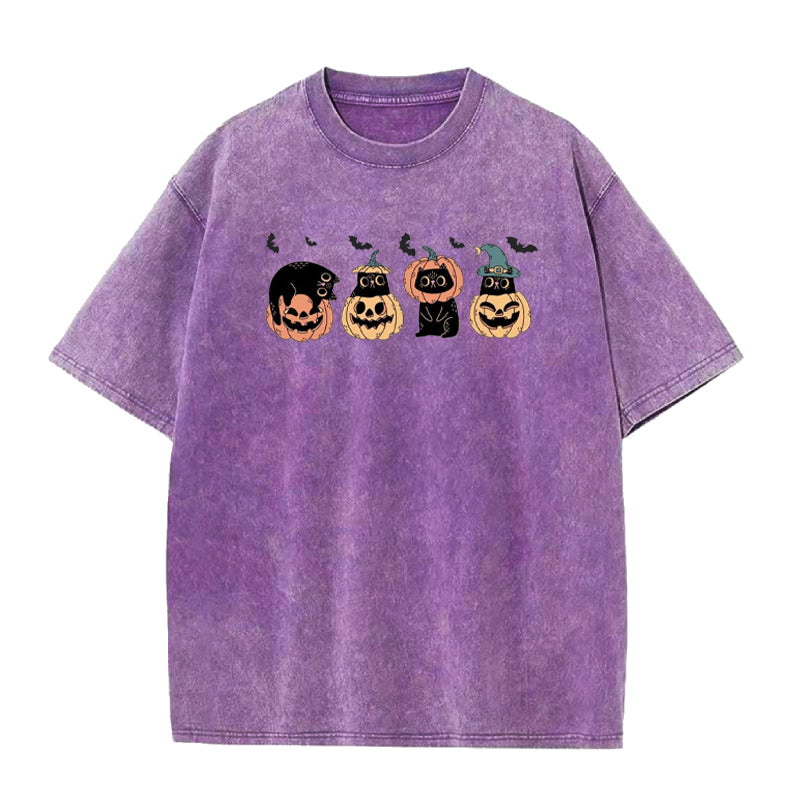 Cute Halloween Black Cats Unisex Tee
