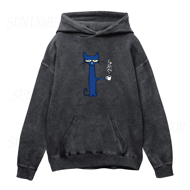 Cat and Coffee Unisex Hoodie