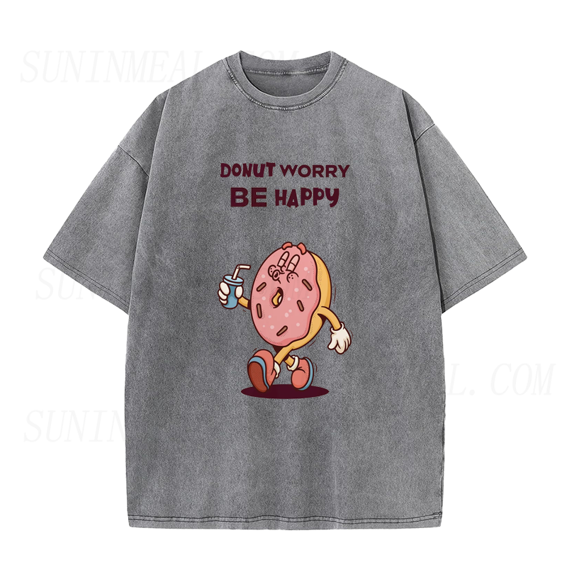 Donut Worry Be Happy Unisex Tee