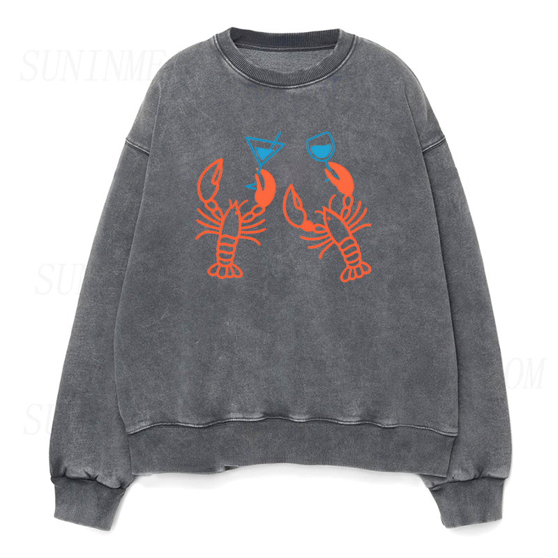 Martini Lobster Unisex Crewneck Sweatshirt