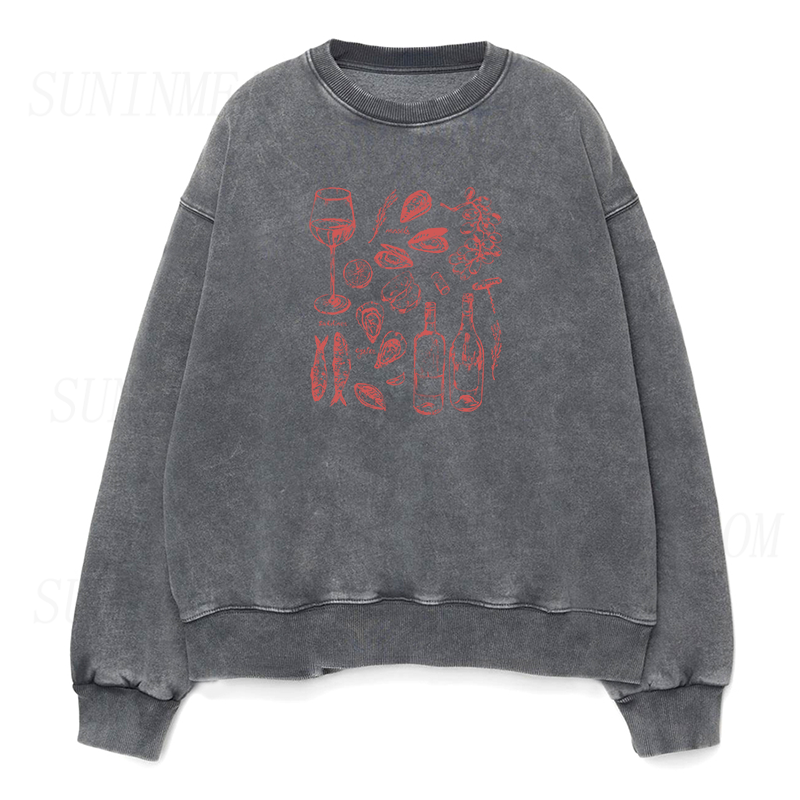 Ocean Wine Grapes Unisex Crewneck Sweatshirt