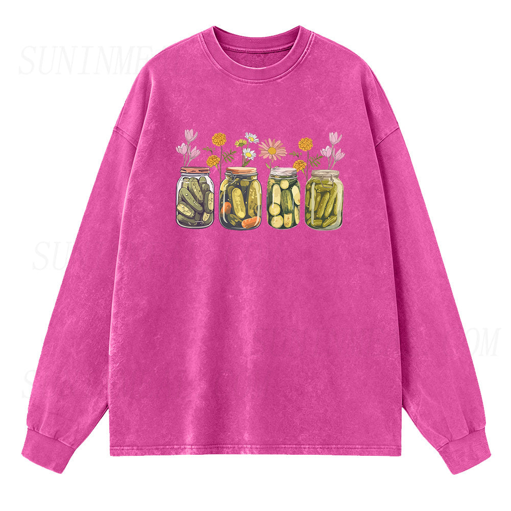 Vintage Canned Pickles Sleeve Unisex Tee