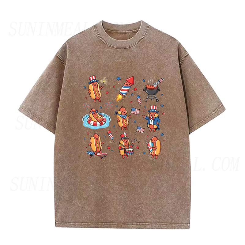 Hot Dog 4th of July Unisex Tee