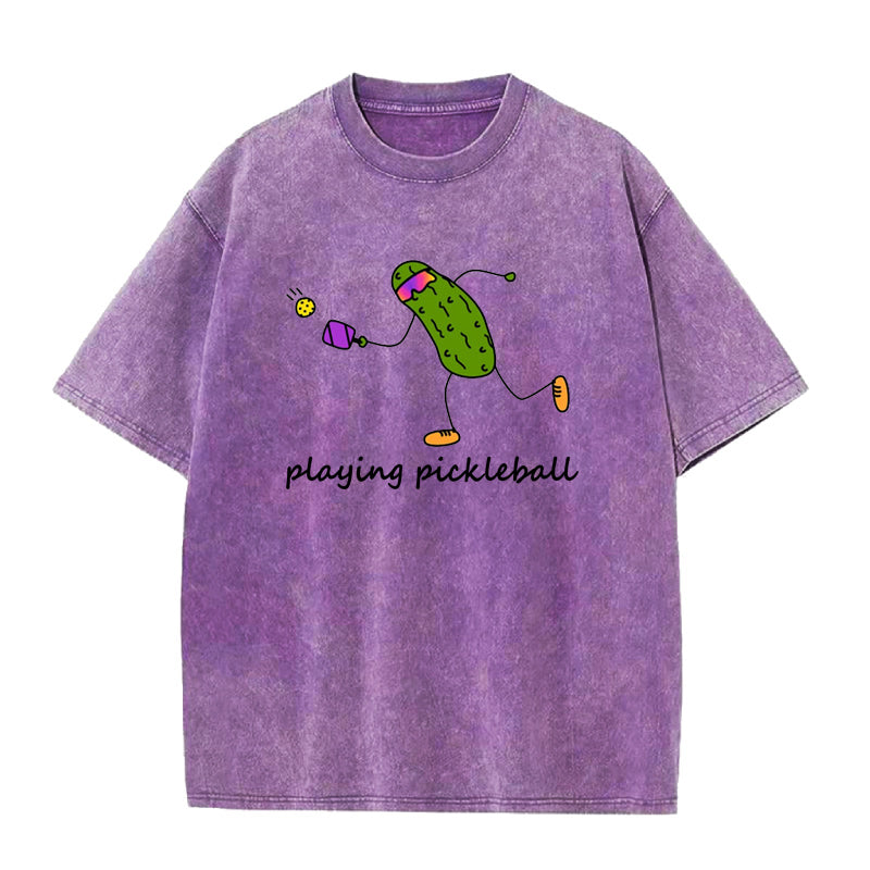 pickle playing pickleball Unisex Tee