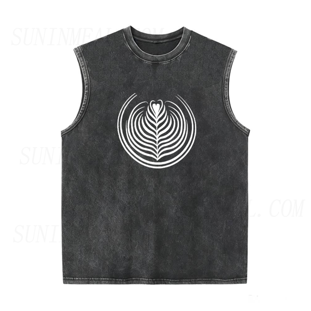 Coffee Latte Art Unisex Tank Top