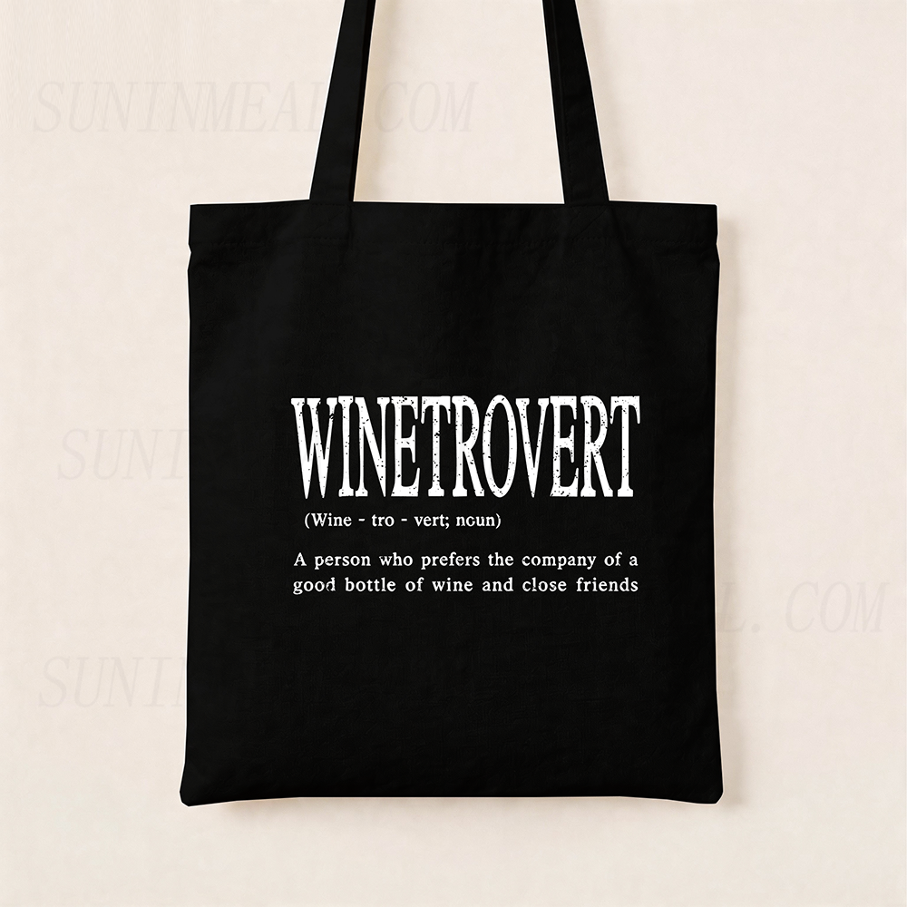 Funny Wine Definition Canvas Tote Bag
